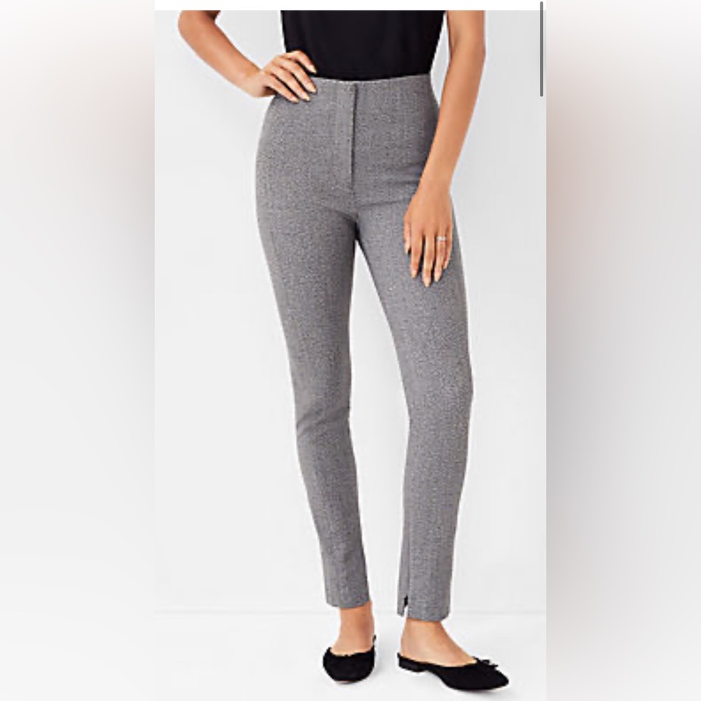 Ann Taylor Gray Marled Audrey Pant in Bi-Stretch